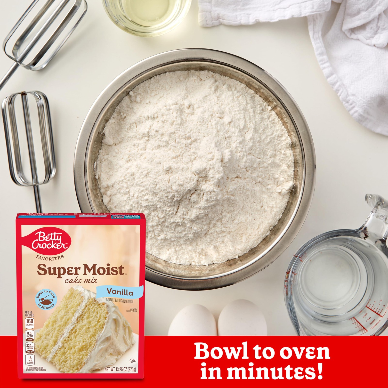 Betty Crocker Favorites Super Moist Vanilla Cake 13.25 Ounce (Pack of 12)