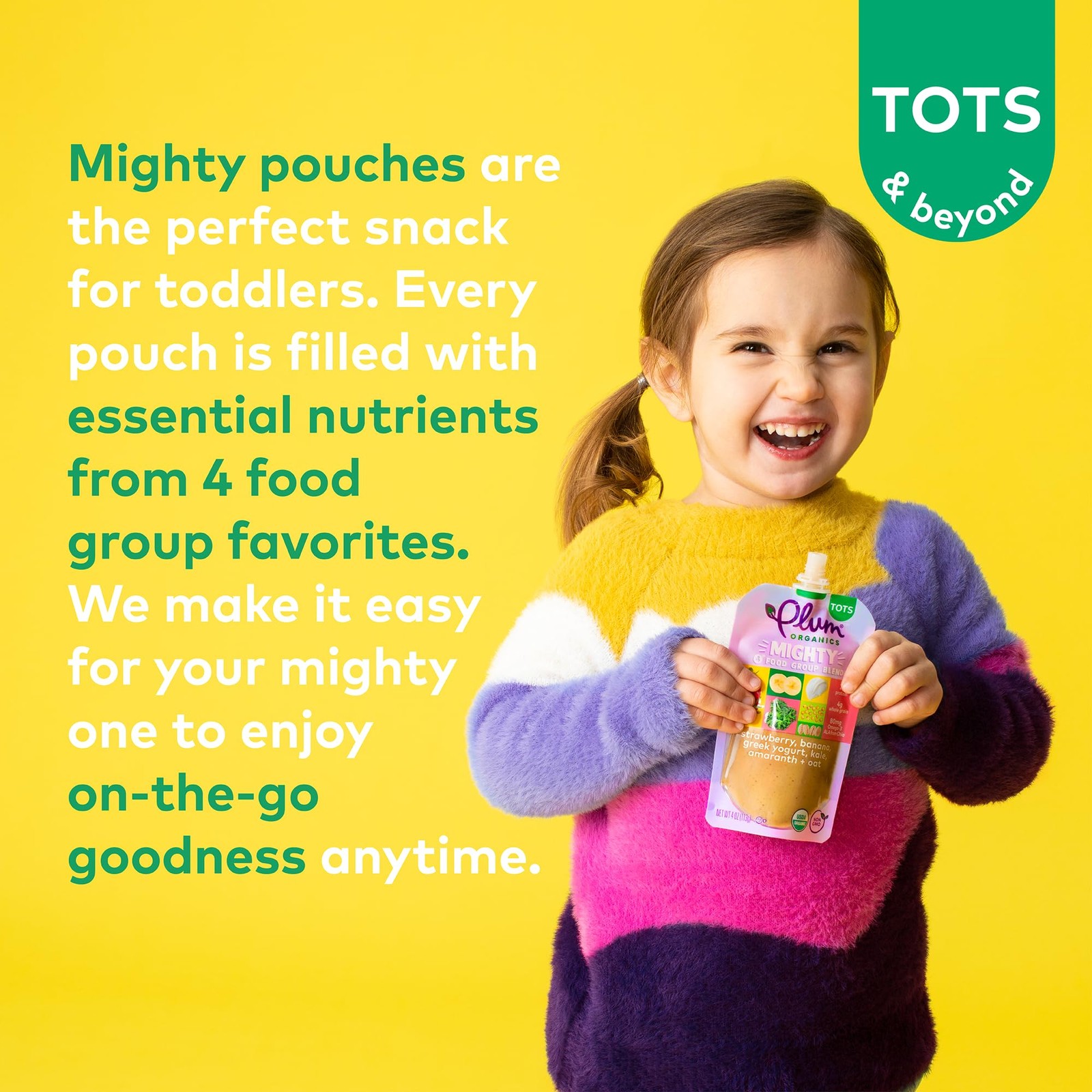 Plum Organics Mighty 4 Organic Toddler Food – 4 Ounce (Pack of 12)