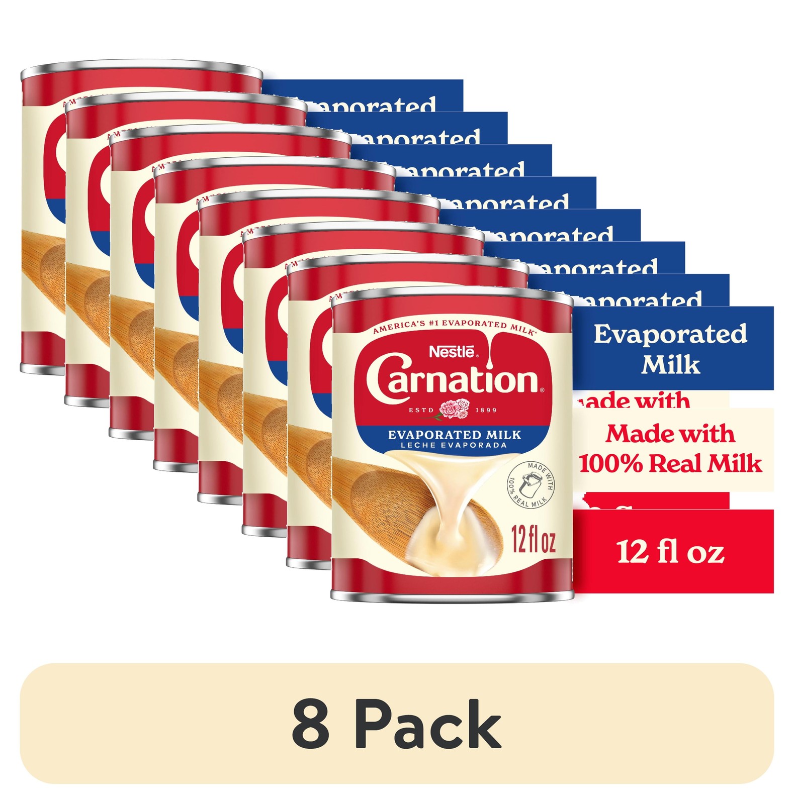 (8 Pack) Nestle Vitamin D Added Evaporated Milk for Easter Baking, 12