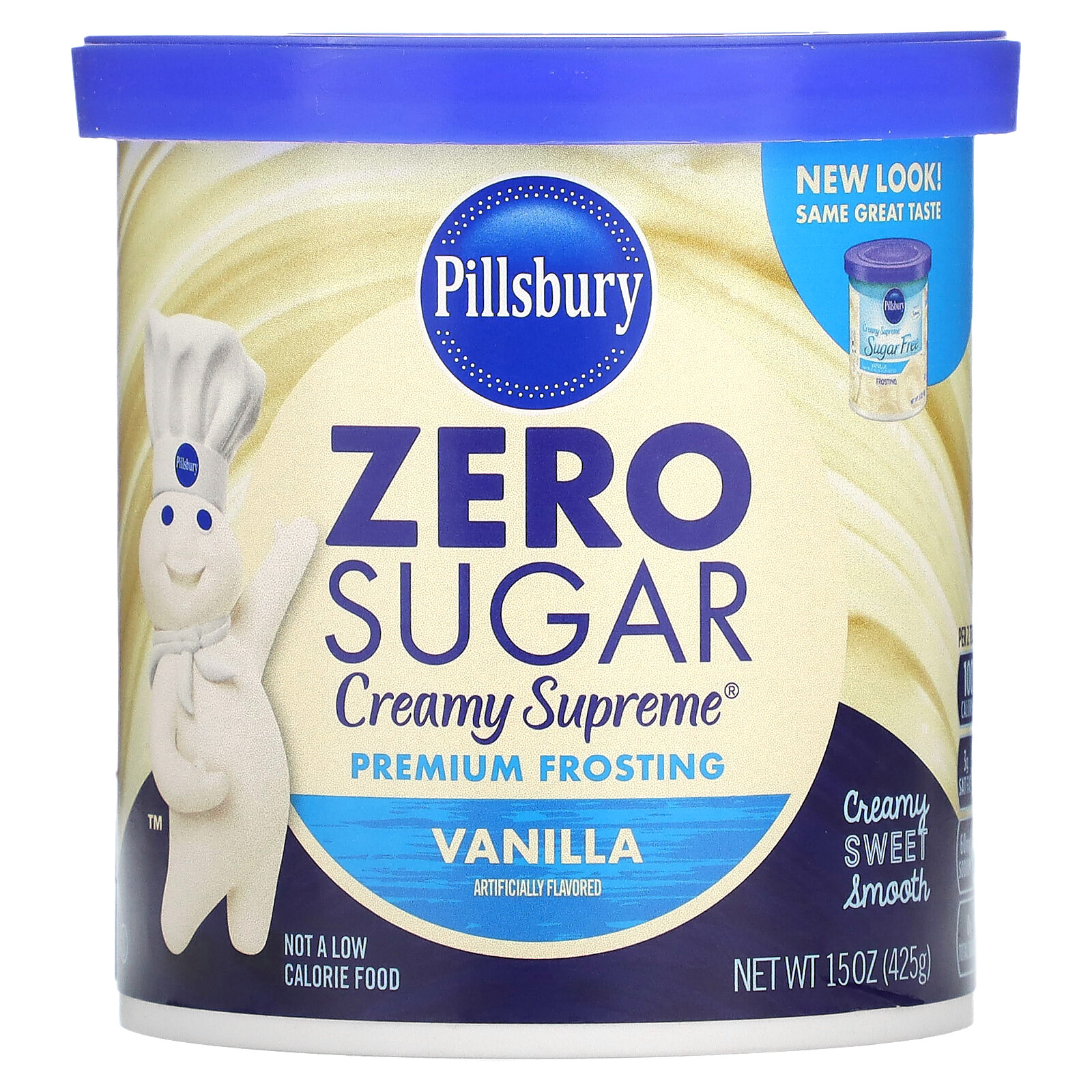 Zero Sugar, Premium Frosting, Vanilla, 15 oz (425 g)