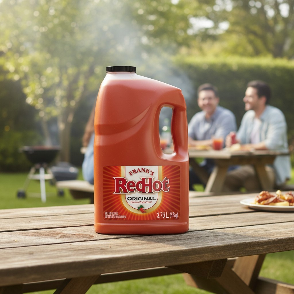 Frank’s RedHot Cayenne Pepper Hot Sauce, 1 Gallon Bulk Flavor Enhancer
