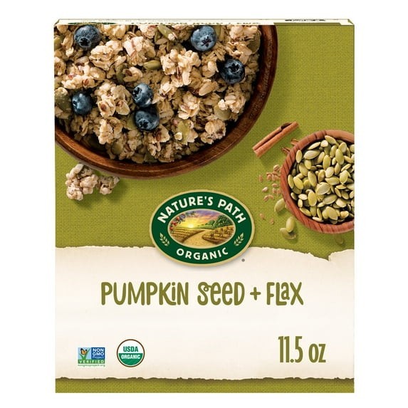 Nature’s Path Organic Pumpkin Seed & Flax Granola 11.5oz 1 or 2 Pack