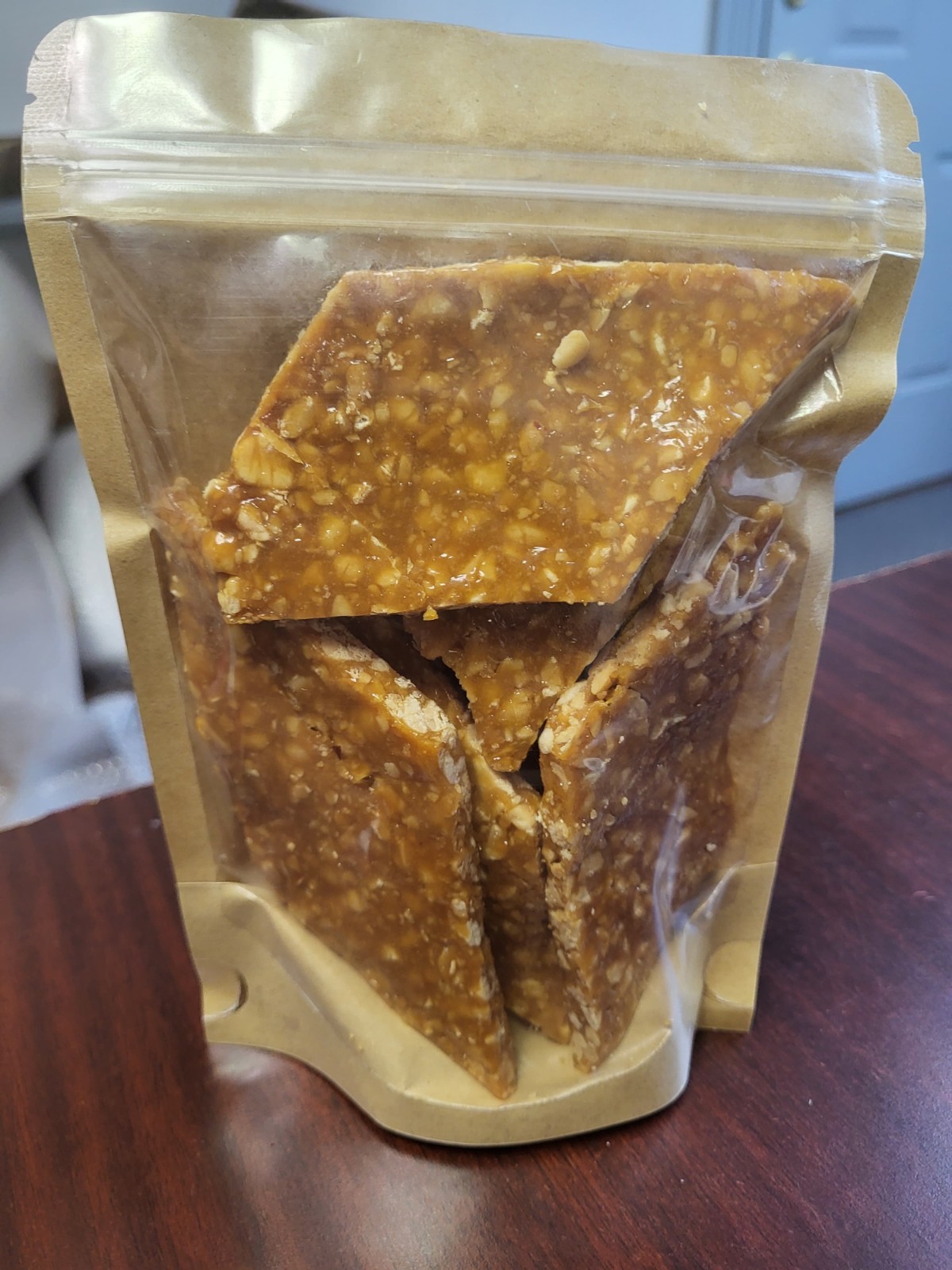 Nkatie cake. Peanut Brittle Ghana Style 8 oz pack