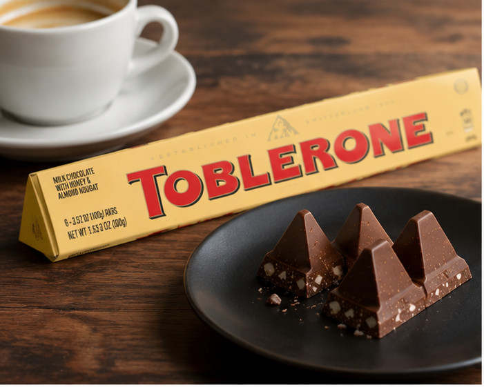 Toblerone Swiss Milk Chocolate Bar, 3.52 oz, 6-Count
