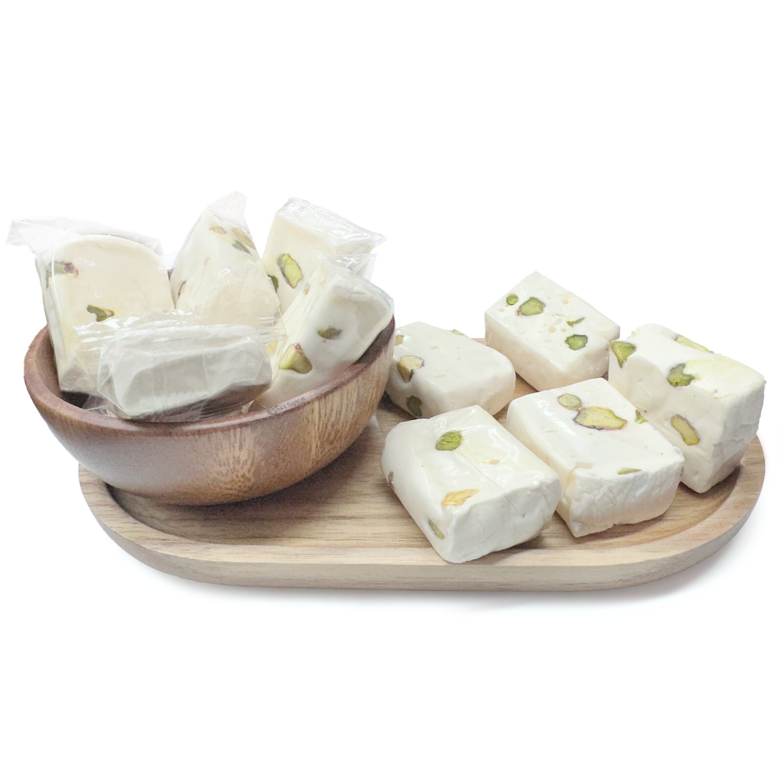 Nougat With Pistachios – White Premium Quality Sweets Nougat by NY Spice