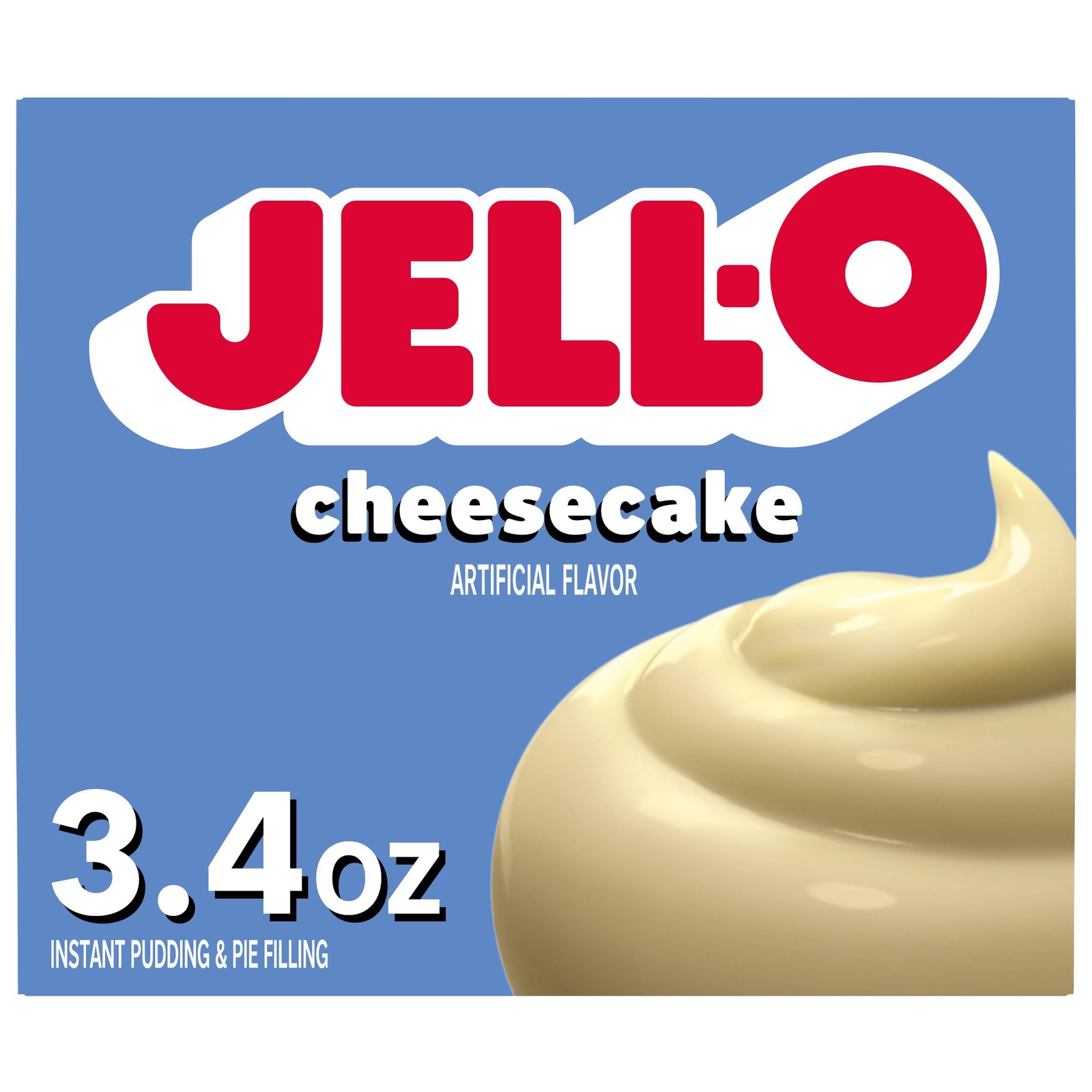 Jell-O Cheesecake Instant Pudding & Pie Filling 3.4 Ounce (Pack of 1), White