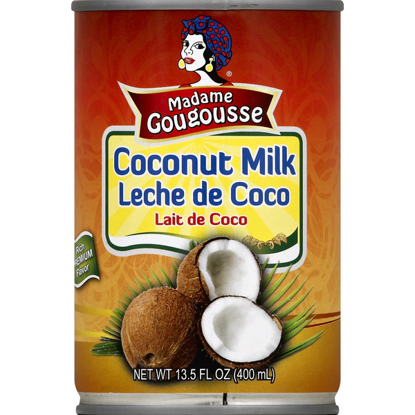 Madame Gougousse Coconut Milk 13.5 oz – 6 Pack | Haitian Caribbean Leche de Coco