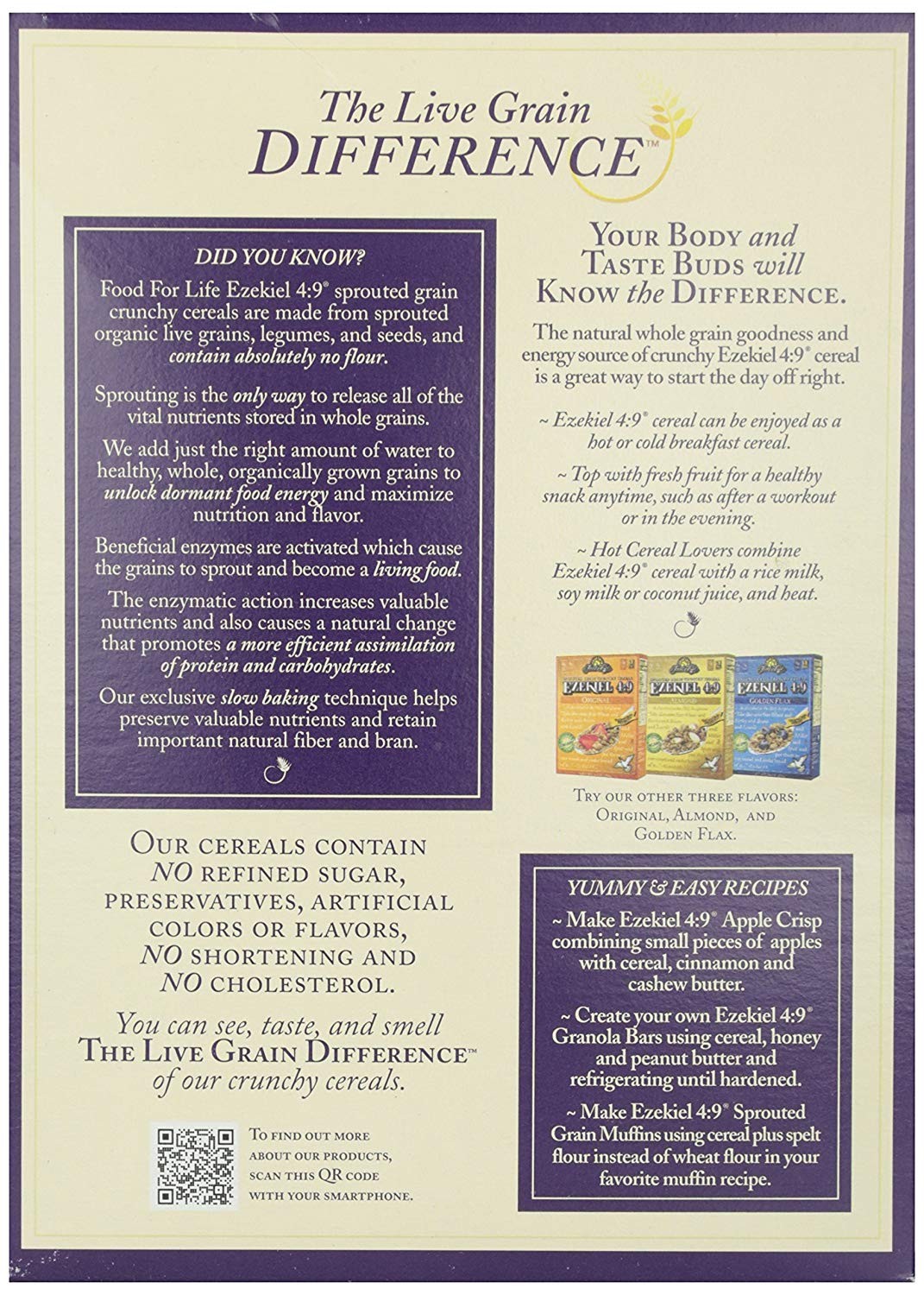 Food for Life, Ezekiel 4:9 Organic Sprouted Grain Cereal, 16 Ounce