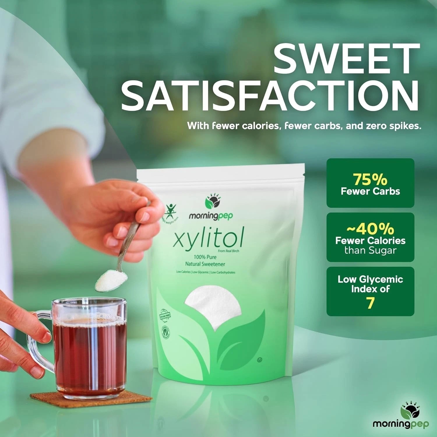 Top Quality Birch Xylitol 5lb Pouch – Keto Diet, Gluten-Free, No Corn Aftertaste