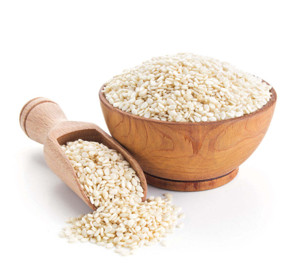 PRIDE OF INDIA White Sesame Seeds Raw Unhulled – Calcium & Iron Superfood Jar