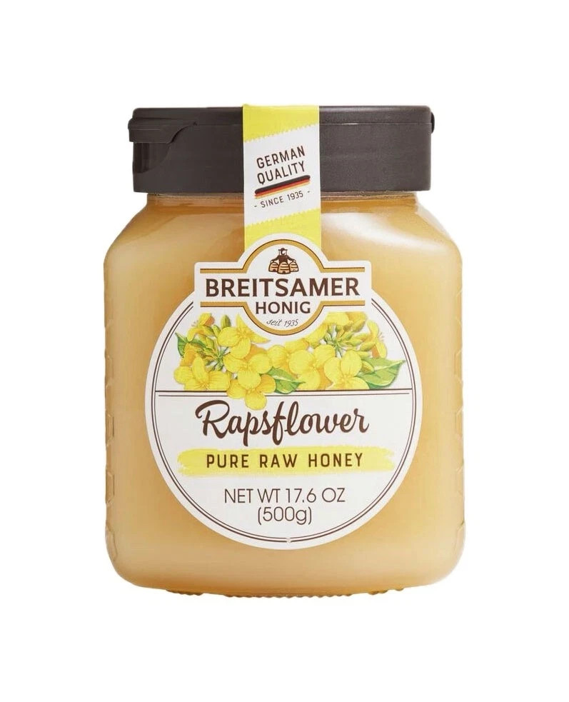 Breitsamer, Creamy Rapsflower Blossom Honey Jar, 17.6 oz