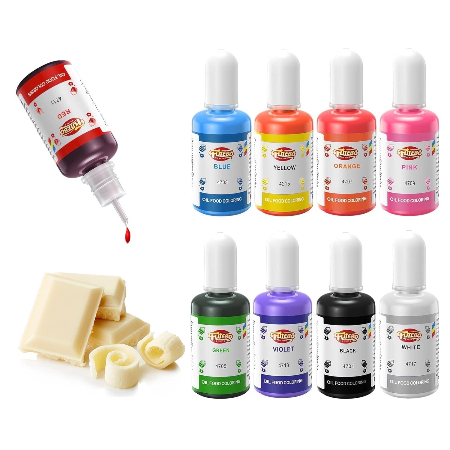 Oil Based Food Coloring, 15ml Large Capacity Food Coloring for Icing, Dye Col…