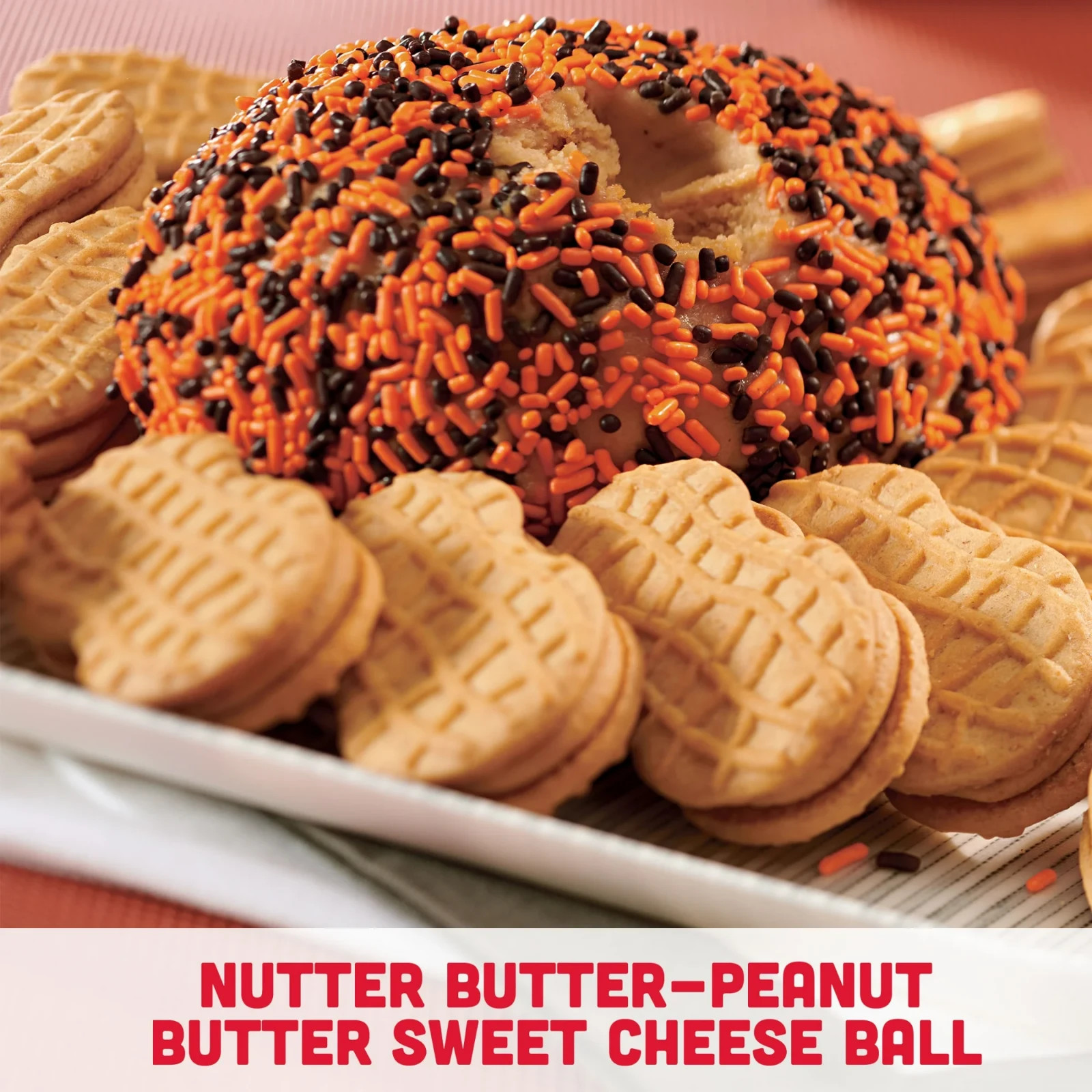 NUTTER BUTTER Peanut Butter Sandwich Cookies, Family Size, 16 oz..