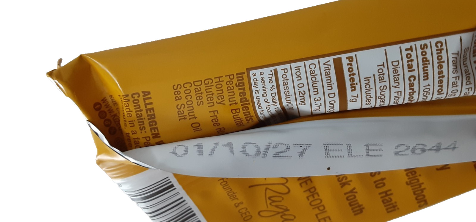24 KiZE Life Changing Bars Peanut Butter Honey 1.5 oz (43 g) Per Bar 1/10/2027
