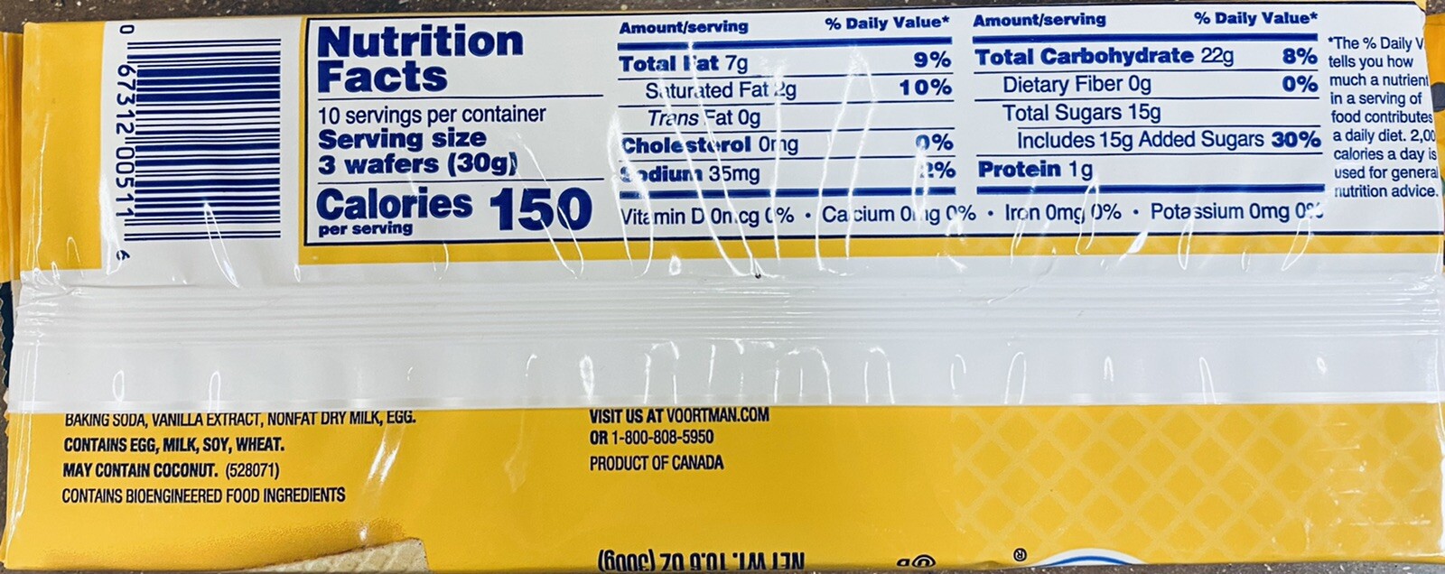 4x Voortman VANILLA Wafers Cookies 10.6 Oz Pack NEW FREE SHIPPING – 4 Packs