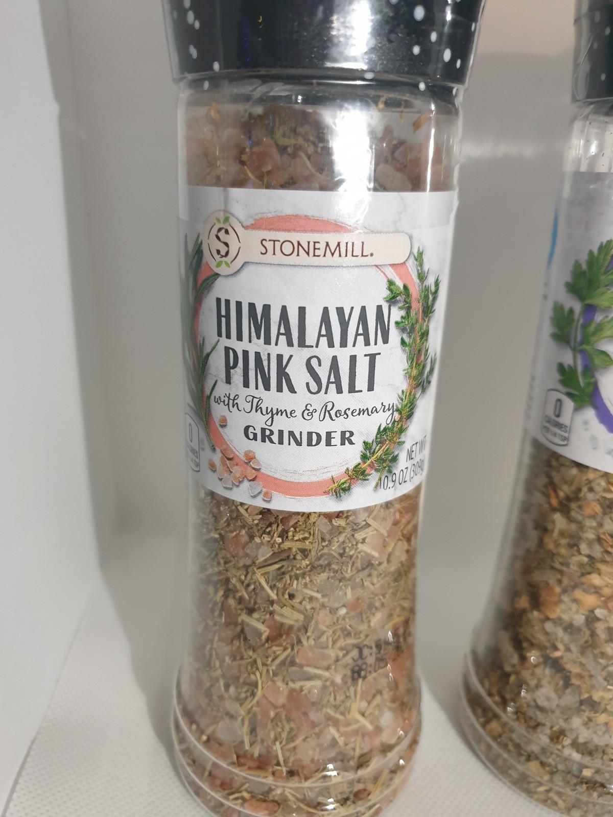 set of 2 seasonings (Himalayan pink salt and garlic & herb)19.5.OZ