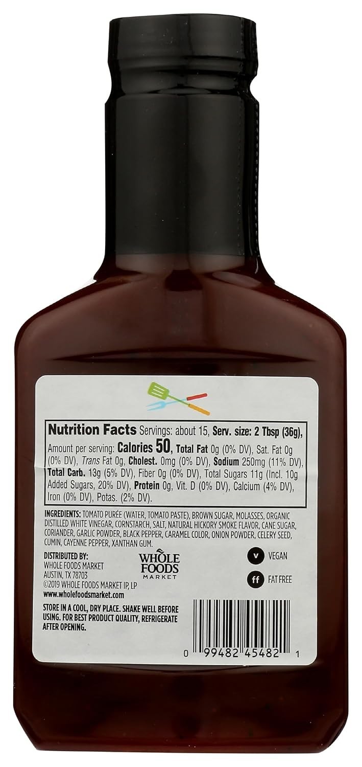 365 By Whole Foods Market Barbecue Sauce, 19.5 oz – Taste the Quality