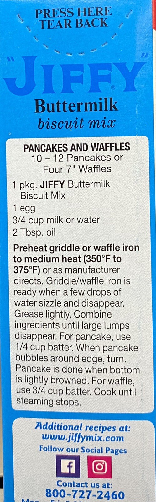 10x Jiffy BUTTERMILK BISCUIT Mix 8 Oz Box Baking Butter Milk – 10 BOXES BULK