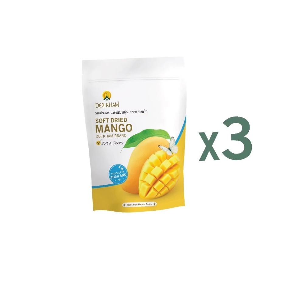 Doi Kham Soft Dried Mango 190g x 3 packs