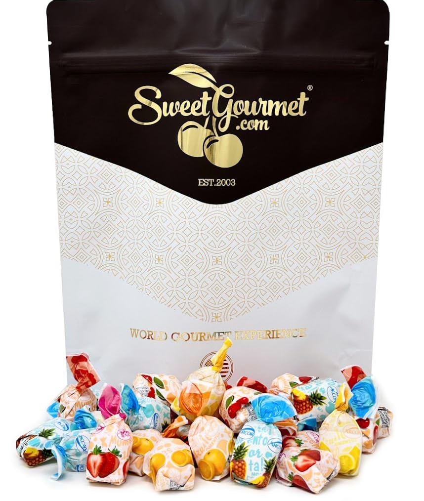 SweetGourmet Fruit Filled Assorted Bon Hard 1 Pound (Pack of 1),