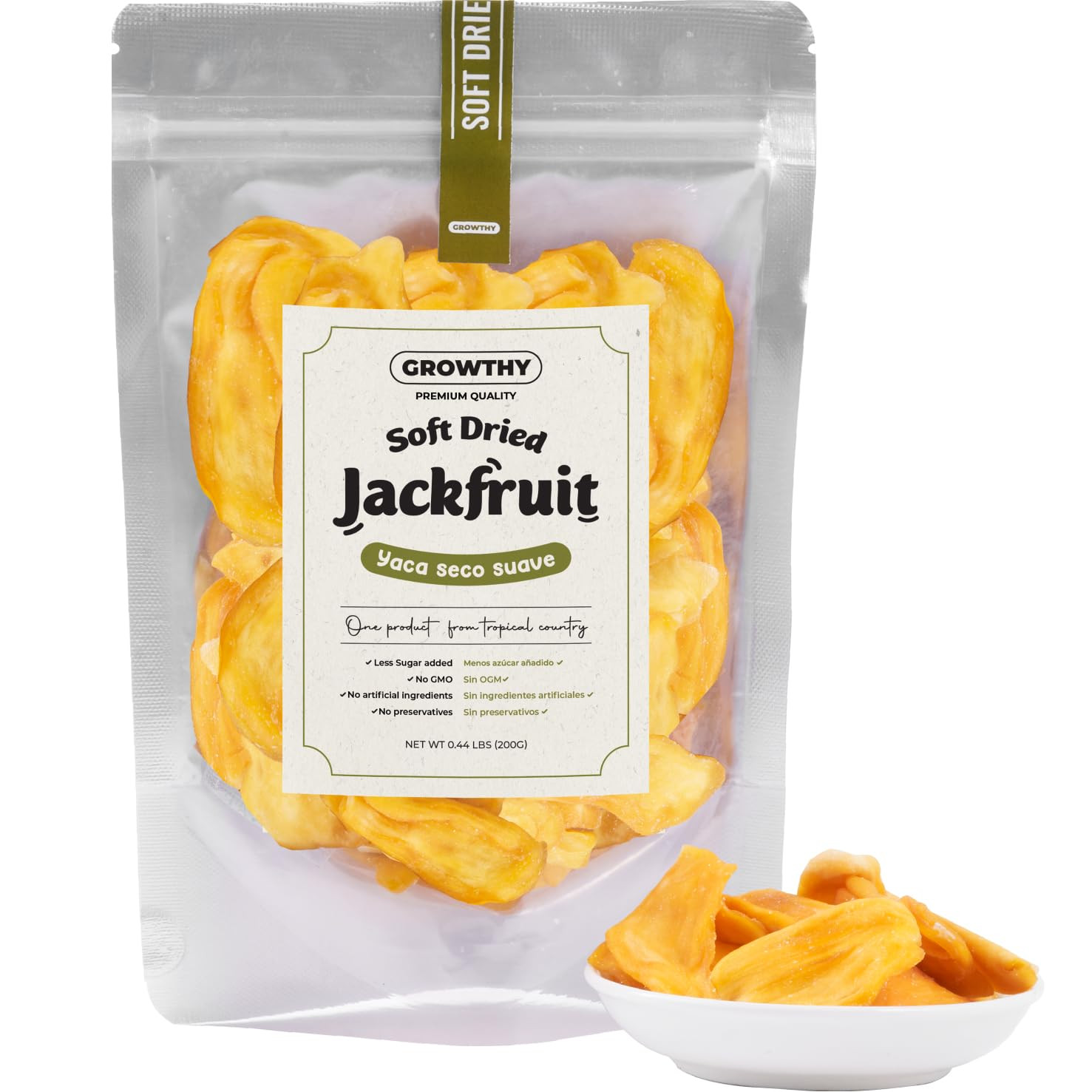 Soft Dried Jackfruit Chips 200Gram – Healthy Snack for Adults & Kids, All-Natura