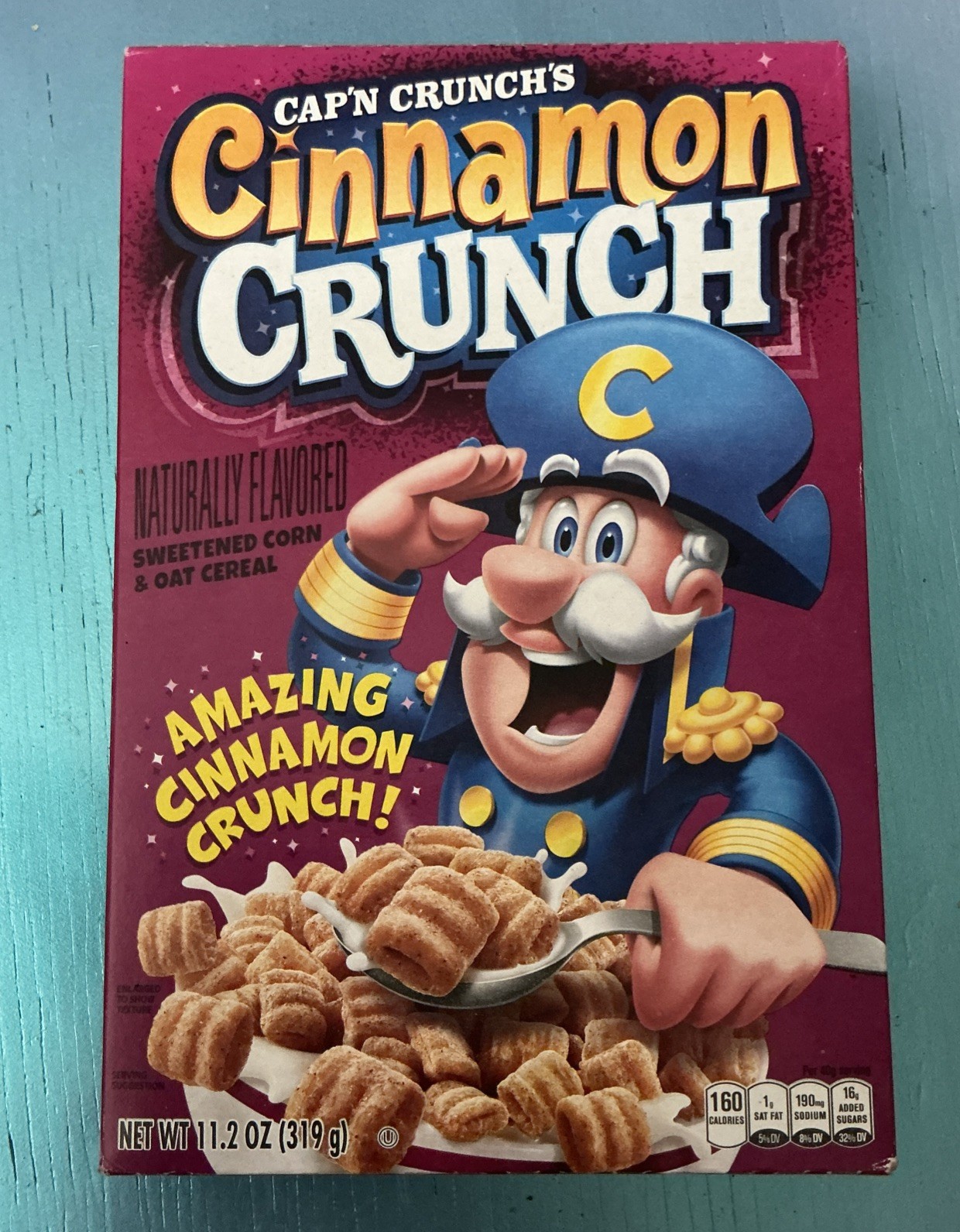 New Cap’n Crunch Cinnamon Captain Cereal 11.2oz. BB Sep 08 2024 Jean LaFoote