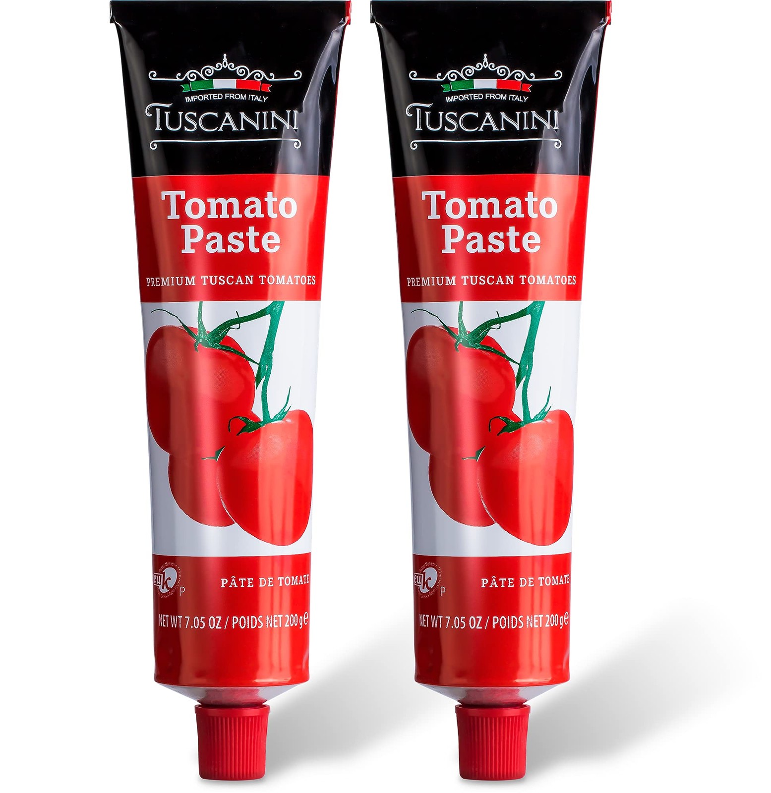 Tuscanini Premium Double Concentrated Tomato Paste 7.05 Ounce (Pack of 2)